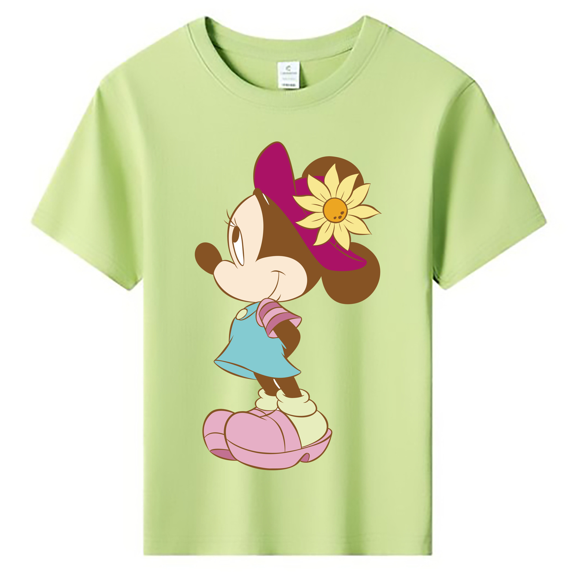 ミッキーマウス Mickey Mouse 綿100％キッズTシャツ（フロントプリント）